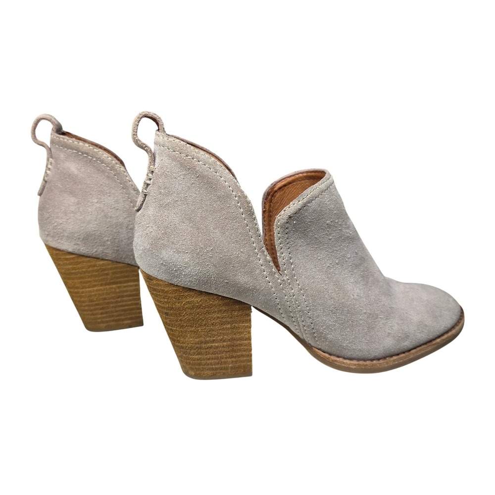 Jeffrey Campbell Cromwell Taupe Suede Cutout Booties Size 8 Women's Neutral Boho